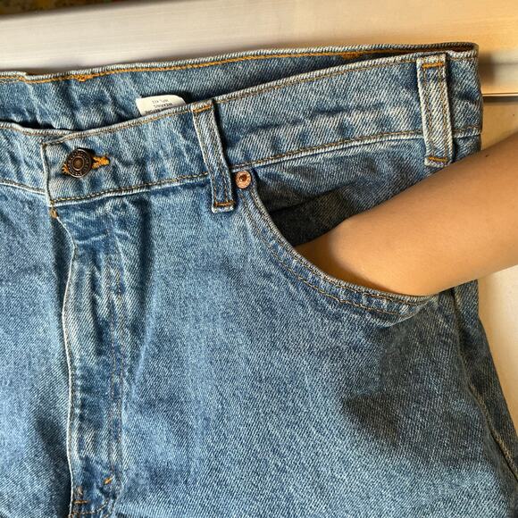 Levi’s Men Jeans 550 size W36 x L30 Blue Mid Rise Straight Leg Vintage Style - Picture 7 of 10